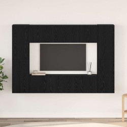 Ensemble meuble TV 8 pcs Chêne noir Bois d'ingénierie 584233584233