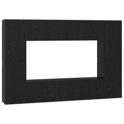 Ensemble meuble TV 8 pcs Chêne noir Bois d'ingénierie 584233584233