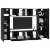 Ensemble meuble TV 8 pcs Chêne noir Bois d'ingénierie 584233584233