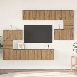 Ensemble meuble TV 8 pcs Chêne artisanal Bois d'ingénierie 584234584234