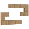 Ensemble meuble TV 8 pcs Chêne artisanal Bois d'ingénierie 584234584234