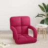 Fauteuil de sol ajustable Bordeaux Velours 584235584235