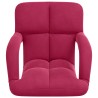 Fauteuil de sol ajustable Bordeaux Velours 584235584235