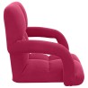 Fauteuil de sol ajustable Bordeaux Velours 584235584235