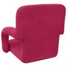 Fauteuil de sol ajustable Bordeaux Velours 584235584235