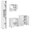 Ensemble de mobilier de salle de bain 4 pcs Blanc brillant 584236584236