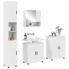 Ensemble de mobilier de salle de bain 4 pcs Blanc brillant 584236584236