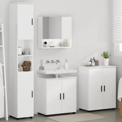 Ensemble de mobilier de salle de bain 4 pcs Blanc brillant 584236584236