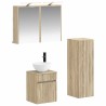Ensemble de mobilier de salle de bain 4 pcs Chêne Sonoma 584237584237