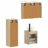 Ensemble de mobilier de salle de bain 4 pcs Chêne Sonoma 584237584237