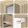 Ensemble de mobilier de salle de bain 4 pcs Chêne Sonoma 584237584237