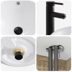 Ensemble de mobilier de salle de bain 4 pcs Chêne Sonoma 584237584237