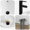 Ensemble de mobilier de salle de bain 4 pcs Chêne Sonoma 584237584237