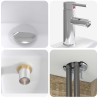 Ensemble de mobilier de salle de bain 4 pcs Chêne Sonoma 584238584238
