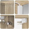 Ensemble de mobilier de salle de bain 4 pcs Chêne Sonoma 584239584239