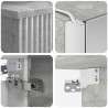 Ensemble de mobilier de salle de bain 4 pcs Gris béton 584241584241