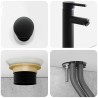 Ensemble de mobilier de salle de bain 4 pcs Gris béton 584241584241