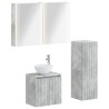 Ensemble de mobilier de salle de bain 4 pcs Gris béton 584242584242