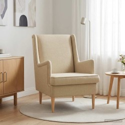 Fauteuil Crème Tissu 584244584244