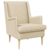 Fauteuil Crème Tissu 584244584244