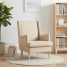 Fauteuil Crème Tissu 584244584244