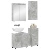 Ensemble de mobilier de salle de bain TULUM 4 pcs Gris béton 584245584245