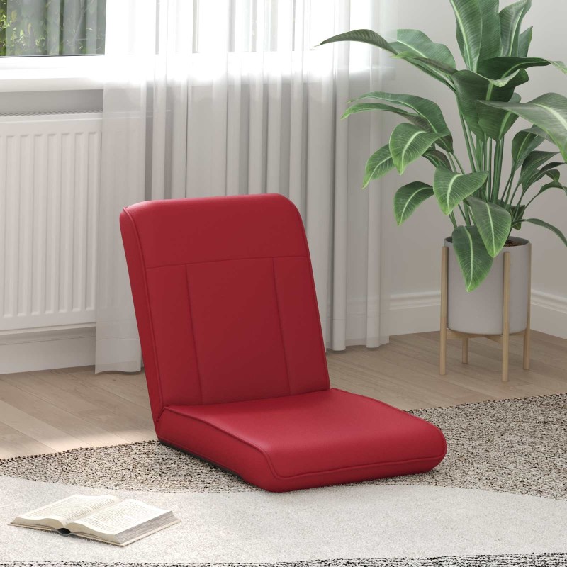 Fauteuil de sol ajustable Bordeaux Simili cuir 584247584247