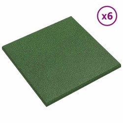 Dalles de Protection Anti-Chute 6 pcs Vert 50 x 50 cm 584250584250