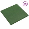 Dalles de Protection Anti-Chute 6 pcs Vert 50 x 50 cm 584250584250