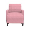 Fauteuil avec repose-pied Rose 60 cm Velours 584254584254