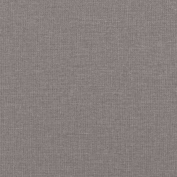 Fauteuil avec repose-pied Taupe 60 cm Tissu 584258584258