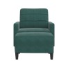 Fauteuil avec repose-pied Vert foncé 60 cm Velours 584259584259