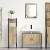 Ensemble de mobilier de salle de bain avec étagère 3 pcs Marron 584260584260