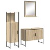 Ensemble de mobilier de salle de bain avec étagère 3 pcs Marron 584260584260