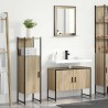 Ensemble de mobilier de salle de bain avec étagère 3 pcs Marron 584260584260