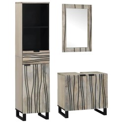 Ensemble de mobilier de salle de bain avec tiroir 3 pcs Blanc 584261584261