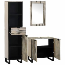 Ensemble de mobilier de salle de bain avec tiroir 3 pcs Blanc 584261584261