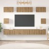 Ensemble meuble TV 8 pcs Chêne artisanal Bois d'ingénierie 584262584262