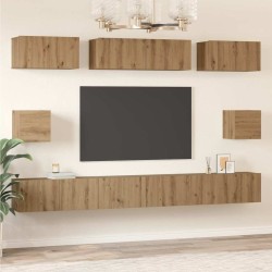 Ensemble meuble TV 8 pcs Chêne artisanal Bois d'ingénierie 584262584262