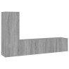 Ensemble de meubles TV 3 pcs Sonoma gris Bois d'ingénierie 584263584263