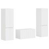 Ensemble meuble TV 5 pcs Blanc brillant Bois d'ingénierie 584268584268