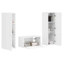 Ensemble meuble TV 5 pcs Blanc brillant Bois d'ingénierie 584268584268