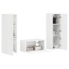 Ensemble meuble TV 5 pcs Blanc brillant Bois d'ingénierie 584268584268