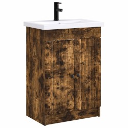 Ensemble de mobilier de salle de bain Chêne fumé 584269584269