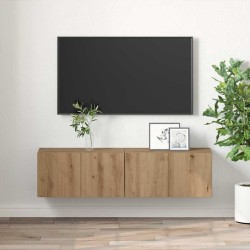 Ensemble meuble TV 2 pcs Marron Bois d'ingénierie 584270584270