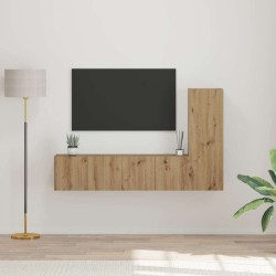 Ensemble meuble TV 3 pcs Chêne artisanal Bois d'ingénierie 584271584271