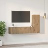 Ensemble meuble TV 3 pcs Chêne artisanal Bois d'ingénierie 584271584271