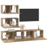 Ensemble meuble TV 4 pcs Chêne artisanal Bois d'ingénierie 584272584272