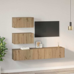 Ensemble meuble TV 4 pcs Chêne artisanal Bois d'ingénierie 584272584272