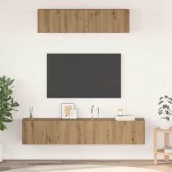 Ensemble meuble TV 4 pcs Chêne artisanal Bois d'ingénierie 584273584273